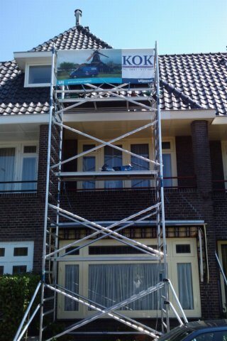 Gevel in de steiger, Haarlem