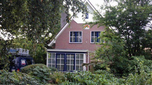 Buitenschilderwerk woning, Ouderkerk aan de Amstel